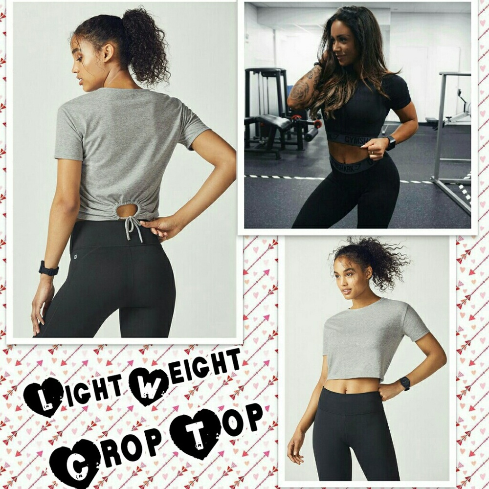 LADY'S LIGHT WEIGHT CROP TOP - Picture 1 of 8